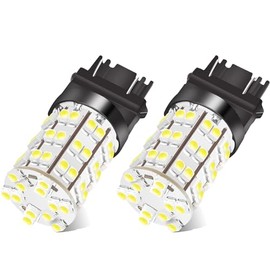 Unifizz 3157 3156 4114 Daytime Running Light Bulbs DRL Driving Light 60LED 3528-SMD 6000K Xenon White Ultra Bright Car Led Bulbs Lighting 2PCS