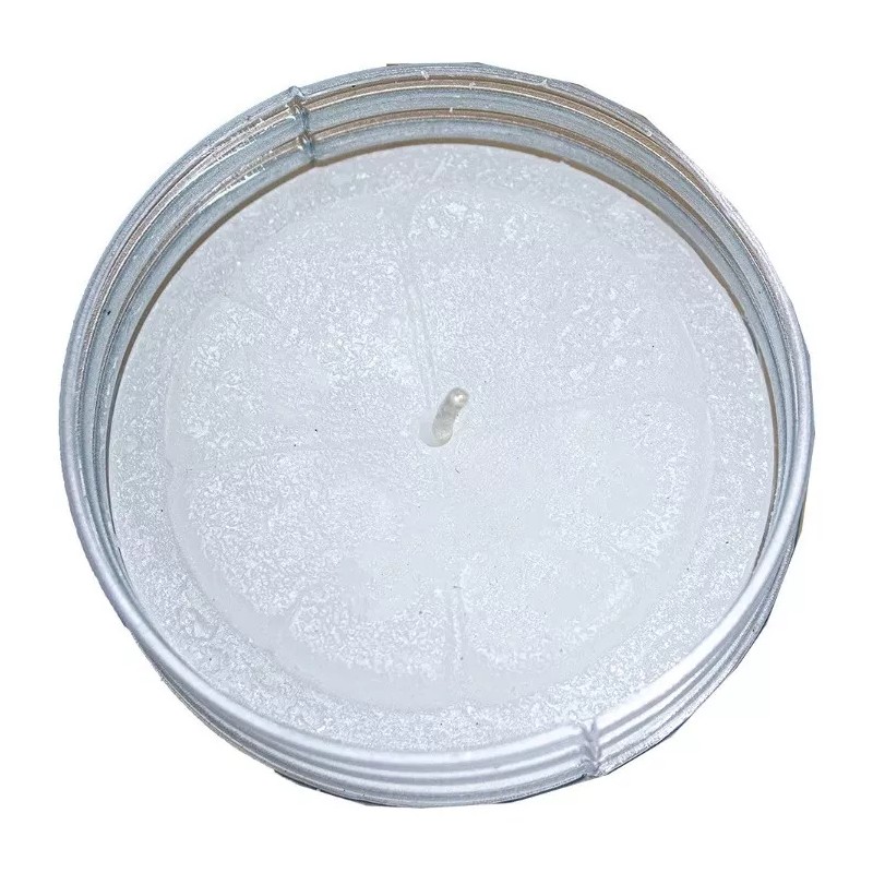 Veladora Ecológica C/8 Piezas Pata De Elefante(jumbo) Blanco