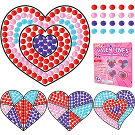 Valentines Day Gift for Kids, Valentine's Day Arts and Crafts, Art Crafts Kits for Children Teenagers Kids at 6-8, DIY Diamond Painting Kits for Girls at 4 5 10 12