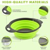 Silicone Collapsible Colander - Small Collapsible Colander for Camping -