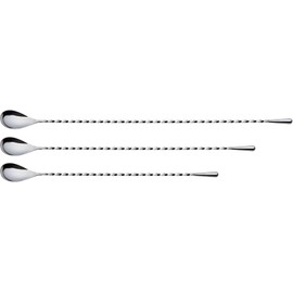 Sanho Sangyo YUKIWA Q-03302252 Bar Spoon, Silver, 13.8 inches (35 cm), Twist/Drop