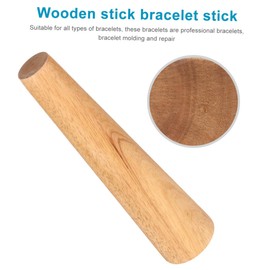 SEWACC DIY Bracelet Mandrel Tool for Jewelry Making Round Bangle Forming Repair Compact Solid Wood Design Durable Portable for All Bracelet Types