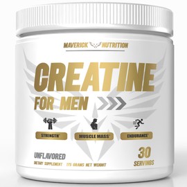Creatine for Men - Creatine Powder for Men - Muscle Builder for Men - Creatine - Creatine Monohydrate - Creatine Powder - Creatine Monohydrate Powder - Creatine Monohydrate for Men - 30 Servings