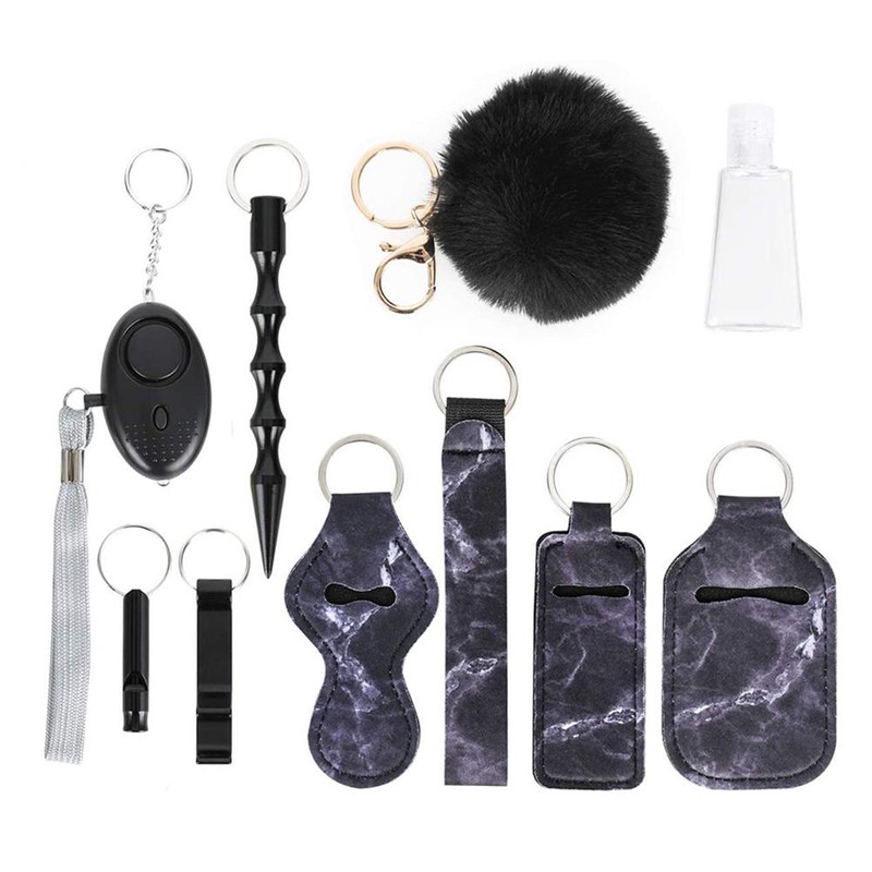 10 Pcs Alarm Keychain Safety Keychain for Women