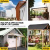 DEVALLEY 15° Angled Pegola Roof Bracket kit,4-Way Slanted Post Contector