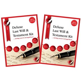 DIY Legal Forms Deluxe Last Will and Testament Kit. 2024-5 Edition. (2 Pack).