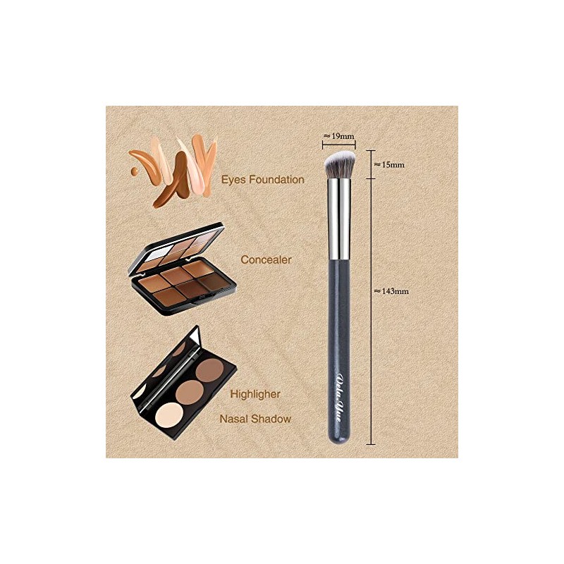 Vela.Yue Brochas de Maquillaje Base Corrector 2 piezas