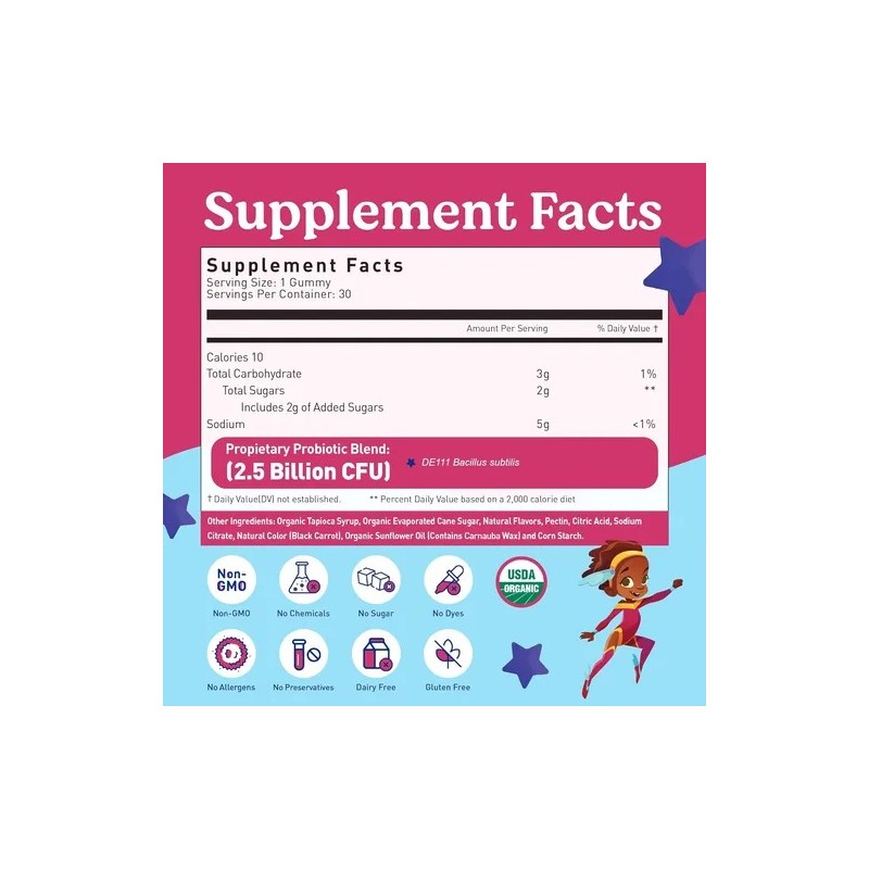 Lovebug Gomitas Probióticas Para Niños 4+ Sabor Fresa