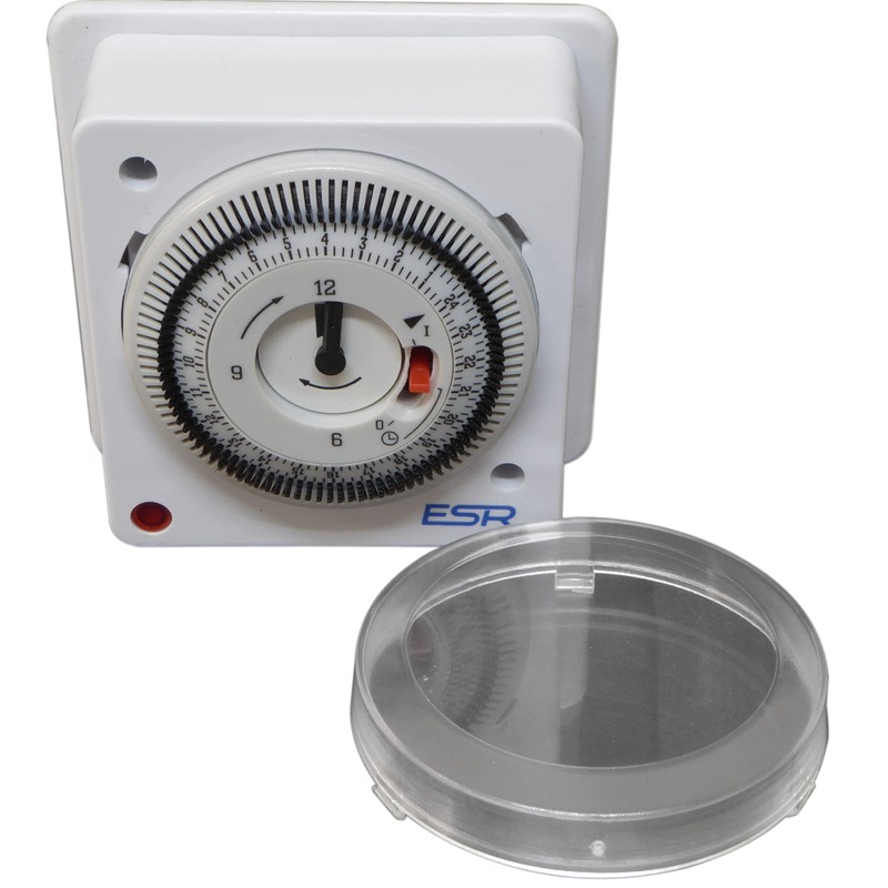 24 Hour Mechanical Timeswitch 24hr Timer for Immersion Heater Lights