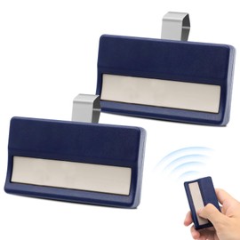 433.92 MHz Radio Remote Control for Garage Door Opener, Compatible with Chamberlain LiftMaster 4335E, Telecommand Handheld Transmitter Suitable for 4330E, 4332E, 4333E, 4335E (Blue, Pack of 2)