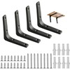 Phyxiul Shelf Bracket, Steel Bracket, Set of 4, Wall Hanging,