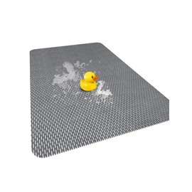 Large Anti Slip Shower Mat - Yonala 39.4" x 31.5" Non Slip Shower Mat for Inside Shower, Trimmable PVC Shower Floor Mat for Shower Stall, Bathroom, Tub, Quick Drying Matt