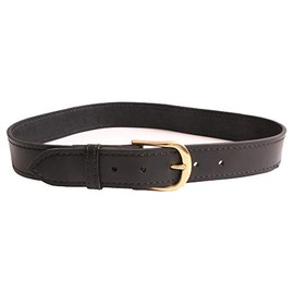 Bianchi L830-30-2 Safariland L830 Leather Belt 1.5" 30" Waist Black with Brass Buckle