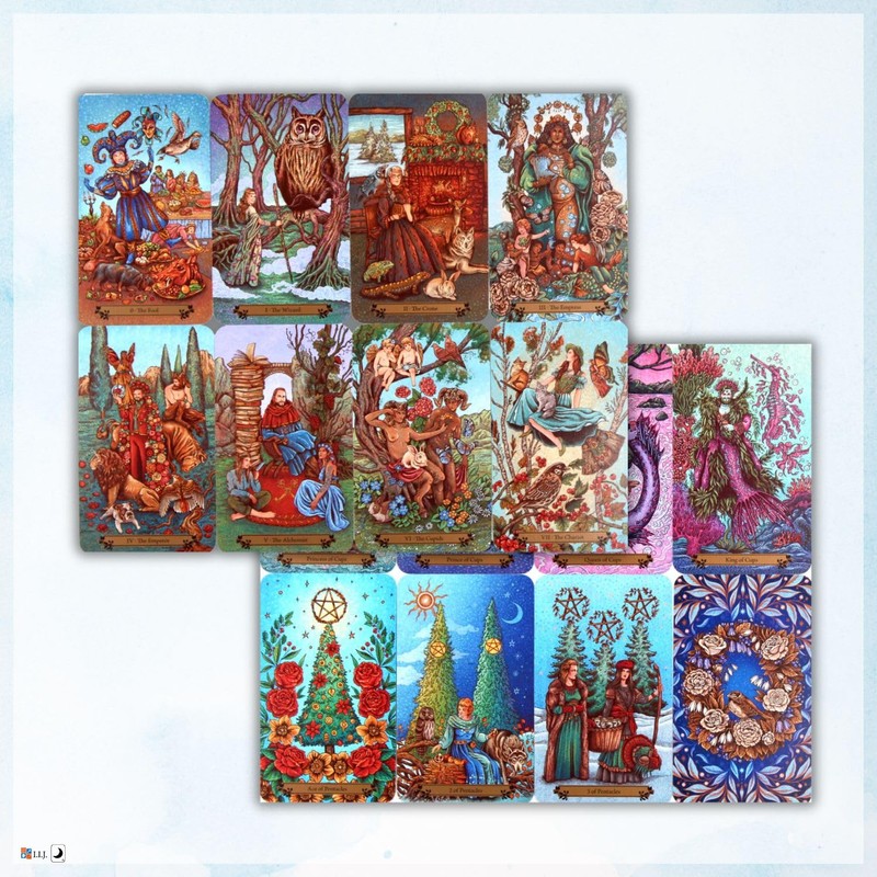 I.I.J Tarot Cards, The Hedgewitch Tarot, Weighted Edition, 78 Pieces,