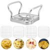 Potato Chipper-Stainless Steel 5in 1 Potato Chopper Cutter Fruit Chip