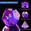 ORUZA Polyhedral Resin Dice, DND Dice Set, Resin Sharp Edge