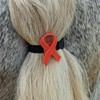 Horse Tail Warning Ribbon with Adjustable Velcro Strap, Reusable (Red)
