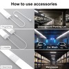 INVOVNI Plug in Light Bar with Switch, 2FT 18W 5000K