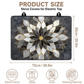 AOHMPT Stove Cover Mat for Electric, Non-Slip Drying Mat Stove Top Cover to Elevate Suitable for Kitchen 28×20 Inch Bottle Design