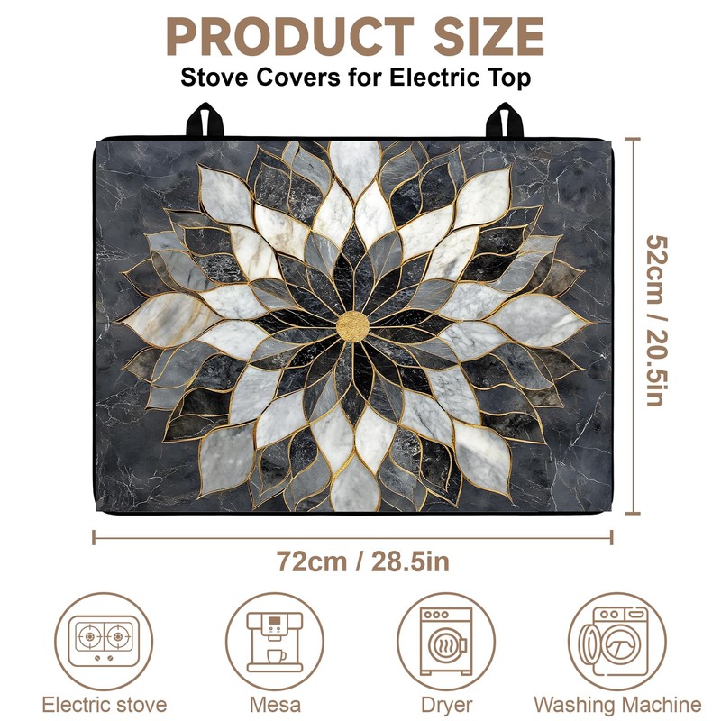AOHMPT Stove Cover Mat for Electric, Non-Slip Drying Mat Stove