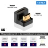 Universal U Shape Mini HDMI to HDMI Adapter Up Angle