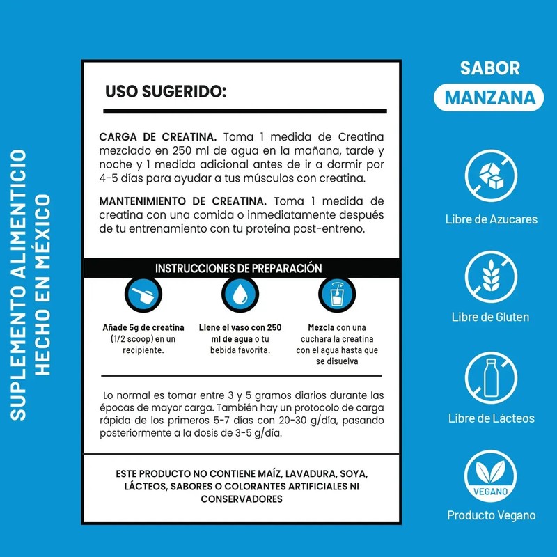 Creatina Monohidratada En Polvo 250g D-mon 50 Servicios