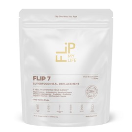Flip My Life, Flip 7 Natural SuperFood, Plant-Based Protein, Complete Meal Replacement to Support Healthy Gut, 7 Mega Nutrient Rich Blends all in one to AGE BETTER - Vanilla