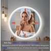 Wall-Mounted Round Bathroom Mirror with LED-Lights - 22 Inch Vanity