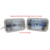 Pair of SMD Replacement SEALED BEAM H4703 Headlight Conversion to