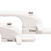 Securistyle Virage CB21WHL Cockspur Window Handle (White) - Left, 21mm