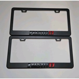 Lexus 2 pcs Black License Plate Frame for 3D Nismo Logo