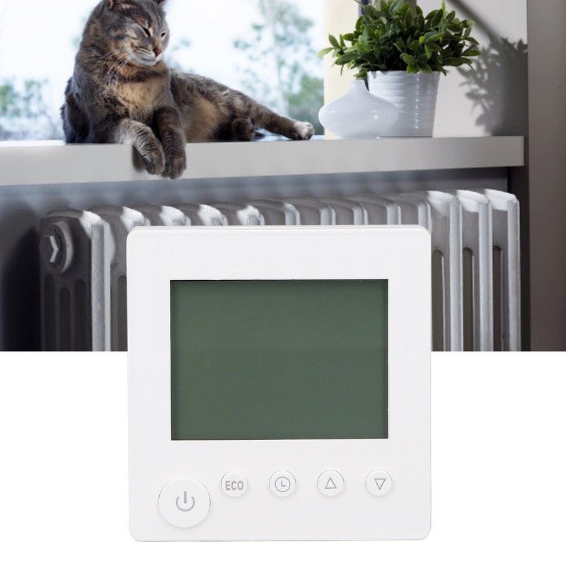16A Intelligent Electric Heating Thermostat LCD Digital Display Key Thermostat