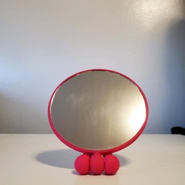 Conair Soft Touch Hand Held Round 5X Mirror