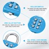 sourcing map Combination Padlock, 6-Digit Push Button Padlock 3-Position Locking