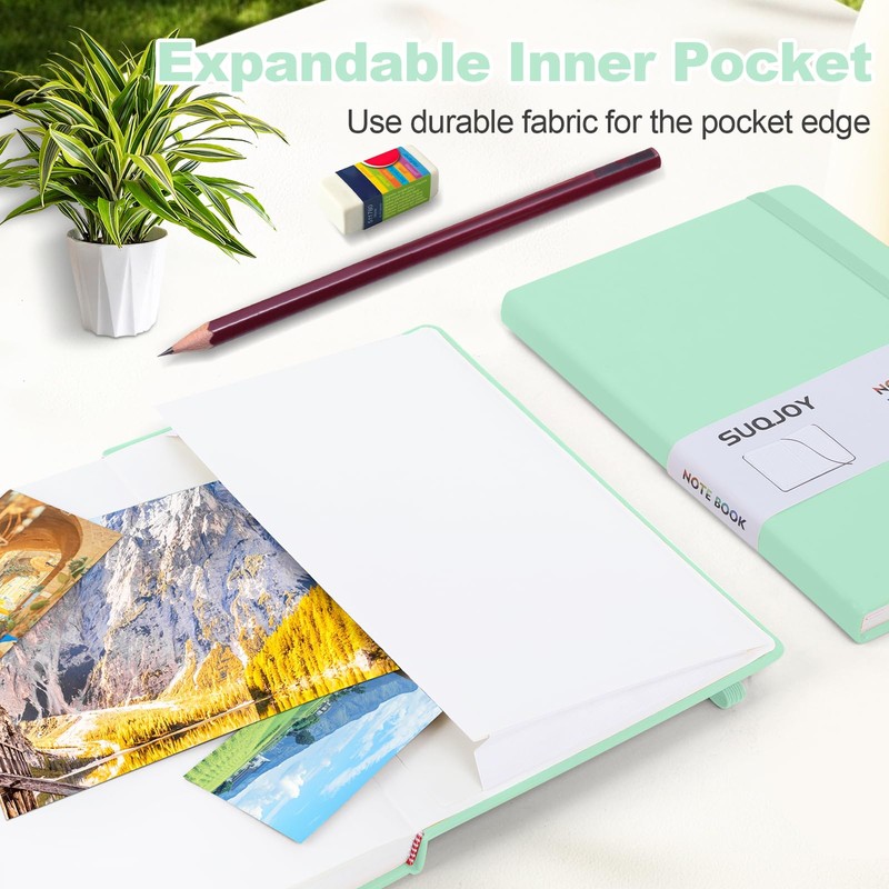 Lined Journal Notebook for Women Men,5.5"x8.3",100 GSM Thick Paper, A5
