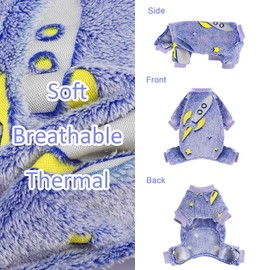 Dog Sweaters for Small Dogs Male Female Fleece Dog Pajamas Pjs Dog Winter Clothes 4 Legs Puppy Sweater Soft Dog Onesies Warm Pet Pajamas Small Dog Outfits