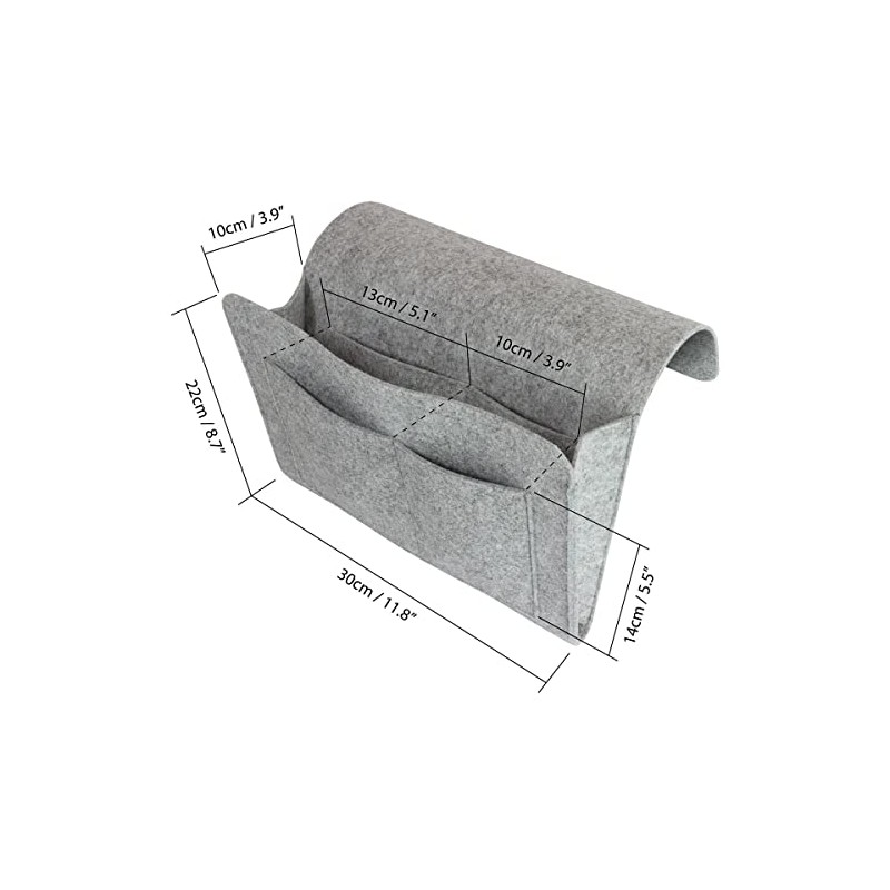 igadgitz home U7218 Bed Storage Pocket, Sofa Storage Pocket, Bedside