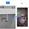 MENATT Bathroom Basin Sink Stopper U Shape Bottle Trap，Adjustable Height