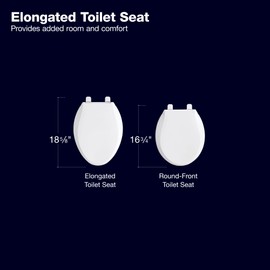 Kohler K-28004-96 Drift ReadyLatch Quiet Close Elongated Toilet Seat, Biscuit