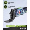WORKPRO 20V 6 Speeds Cordless Brushless Oscillating Tool Kit Orbiting