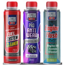 MotorPower Care Restore Engine Power kit, Internal Engine Cleaning Flush, Fuel Injectors Cleaner, Oil Additive Nano,