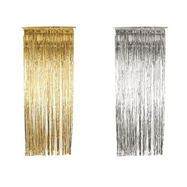 Shimmer Curtain, Metallic Gold, 91cm x 244cm