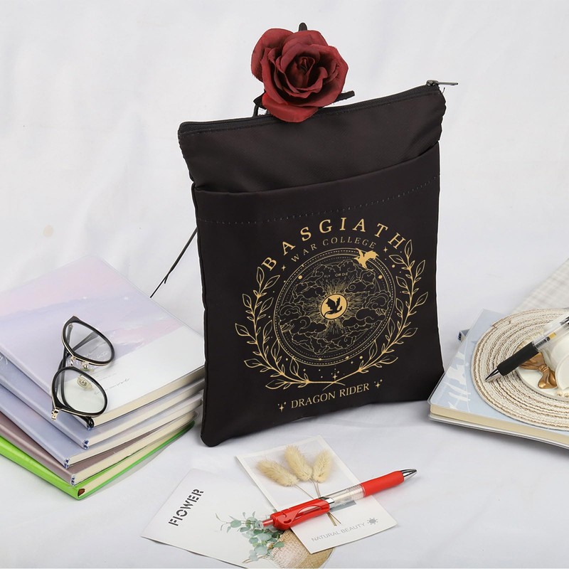 Fourth Wing Inspired Book Sleeve Dragon Rider Gift Basgiath War