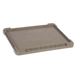 Hudson Exchange 12 x 15 (1 Pack) Lid For Straight Wall Handled Storage Container Tote, Gray/Brown