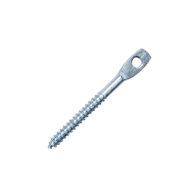 3" Eye Lag Wood Dura-Screws Zinc Plated (Qty 100)