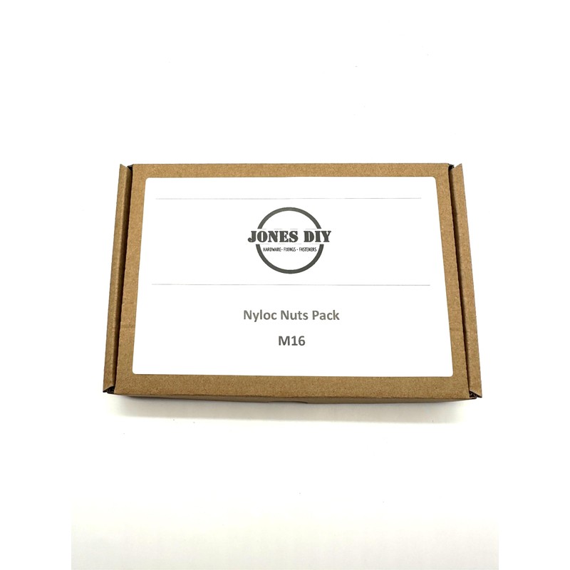 20 Pack of M16 Nyloc Nuts - Self locking with