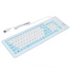 Foldable Silicone Keyboard 103 Keys USB Wired Silicon Foldable Waterproof