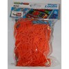 65016 - Loom Band orange 600 units/bag + Crochet Hook & Clips