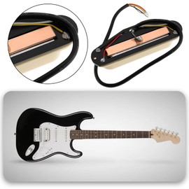 Create idea Humbucker Pickup High Output Electric Guitar Pickup 9K Ohm Compatible with Fender Squier Strat Cream Yellow