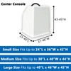 Boat Center Console Cover, 600D Marine Grade Polyester Canvas, Waterproof,